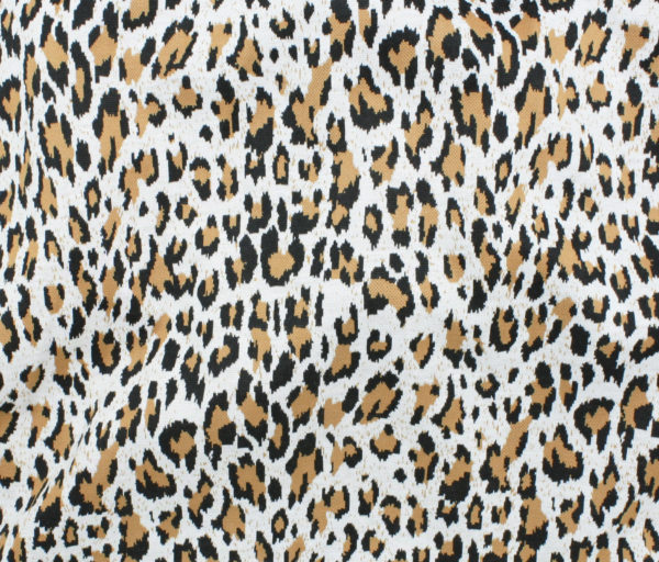 Poly/Spandex Jacquard Ponte - Leopard