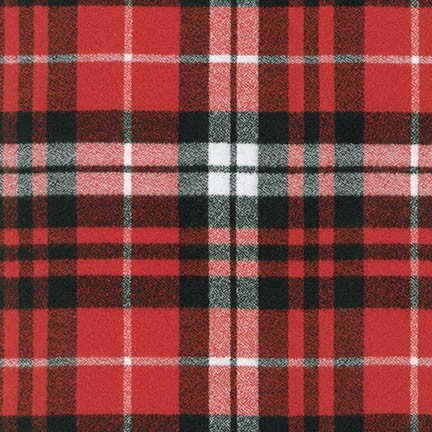 Mammoth Plaid - Cotton Flannel - Scarlet - Stonemountain & Daughter Fabrics