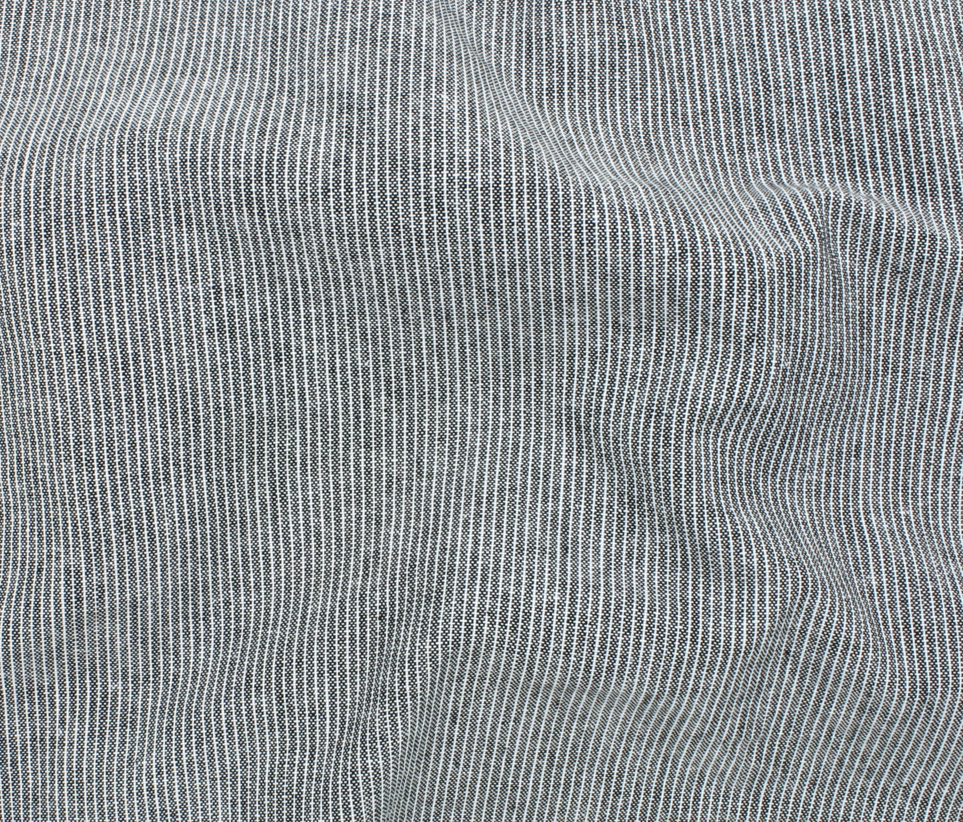 Marina Yarn Dyed Rayon/Linen - Thin Stripe - Black - Stonemountain ...
