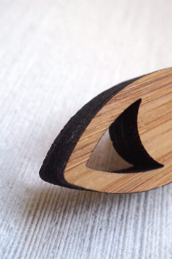 Arrow Mountain Bamboo Button - Eye