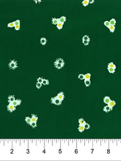 Cotton Batik - At the Pier - Blooming - Green