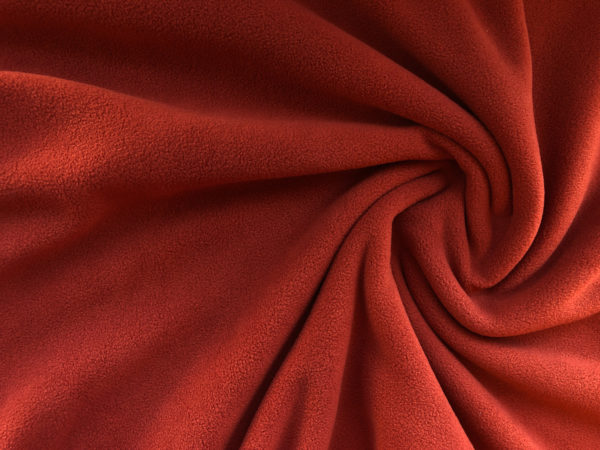 Recycled Polyester Fleece - Rust