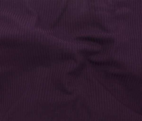 Wide Bamboo/Spandex Rib Knit - Plum