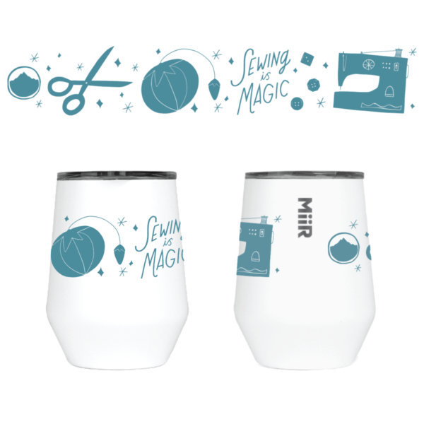 Limited Edition Sewing is Magic! Insulated Wine Tumbler