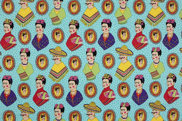 Alexander Henry - Laminated Cotton - Fantastico Frida - Turquoise