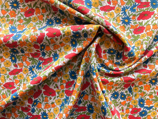 Liberty Tana Cotton Lawn - Poppy and Daisy - Yellow