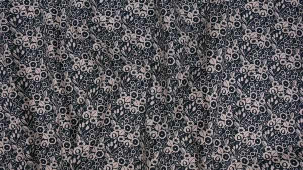 Cotton/Linen Canvas – Emilia - Adele - Navy