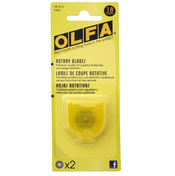 Olfa 18mm Replacement Rotary Blade 2/pk