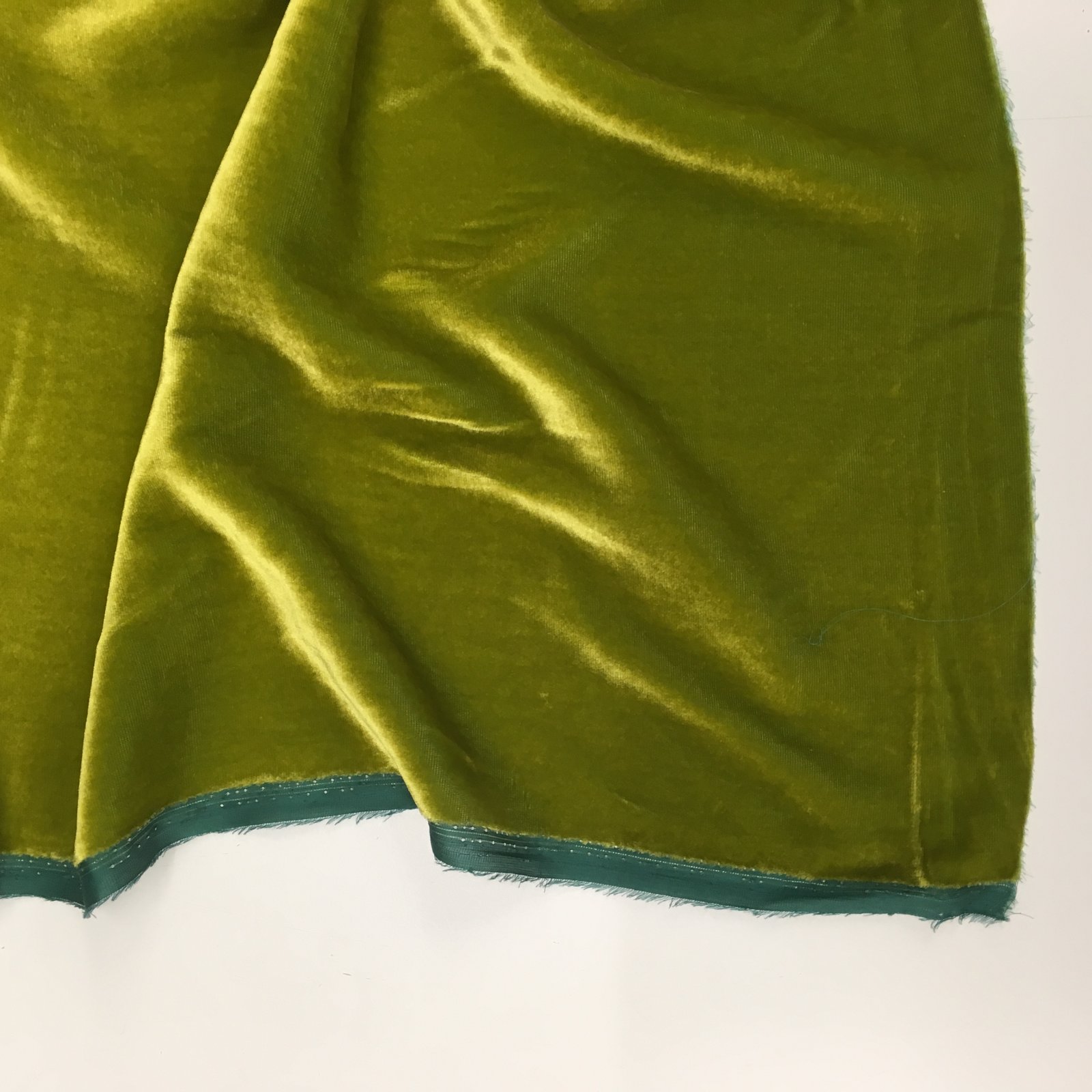 Silk/Rayon Velvet - Tourmaline Green - Stonemountain & Daughter Fabrics