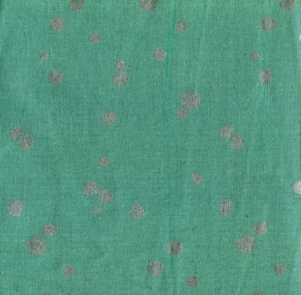 Echino - Laminated Linen/Cotton Canvas - Spot - Aqua