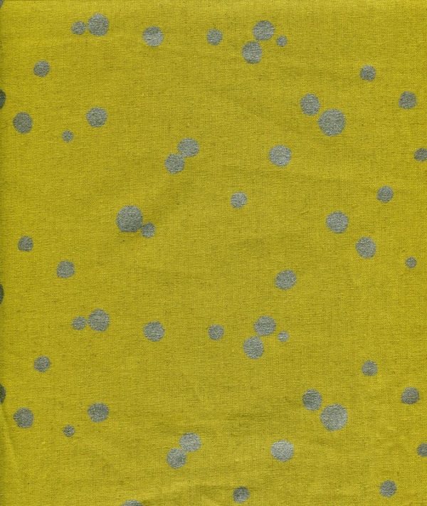 Echino - Laminated Linen/Cotton Canvas - Spot - Mustard