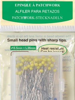 Clover Patchwork Glass Head Pins