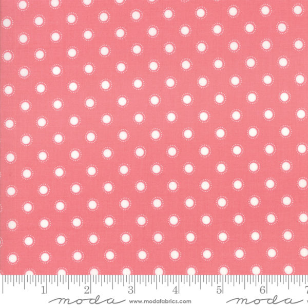 Bloomington Laminated Cotton - Parisian Dot - Rose