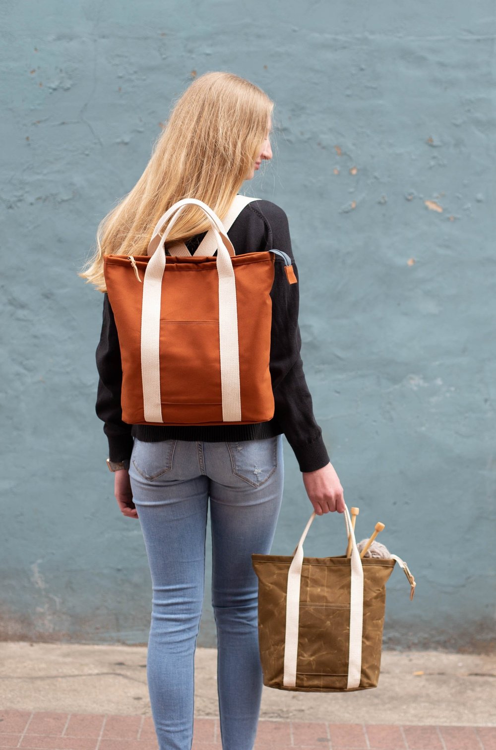 canvas tote bag backpack