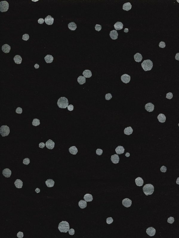 Echino - Laminated Linen/Cotton Canvas - Spot - Black