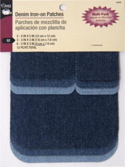 Denim Iron-On Patches Multi Pack