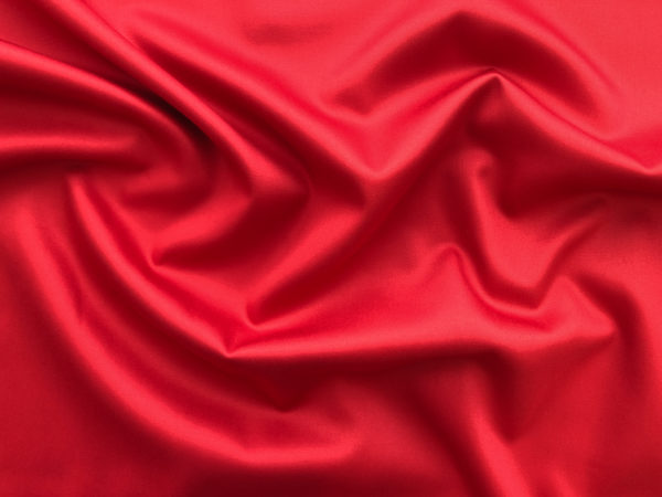 Pima Cotton Sateen - Red