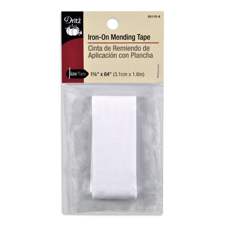 Iron-On Mending Fabric-White - Stonemountain & Daughter Fabrics