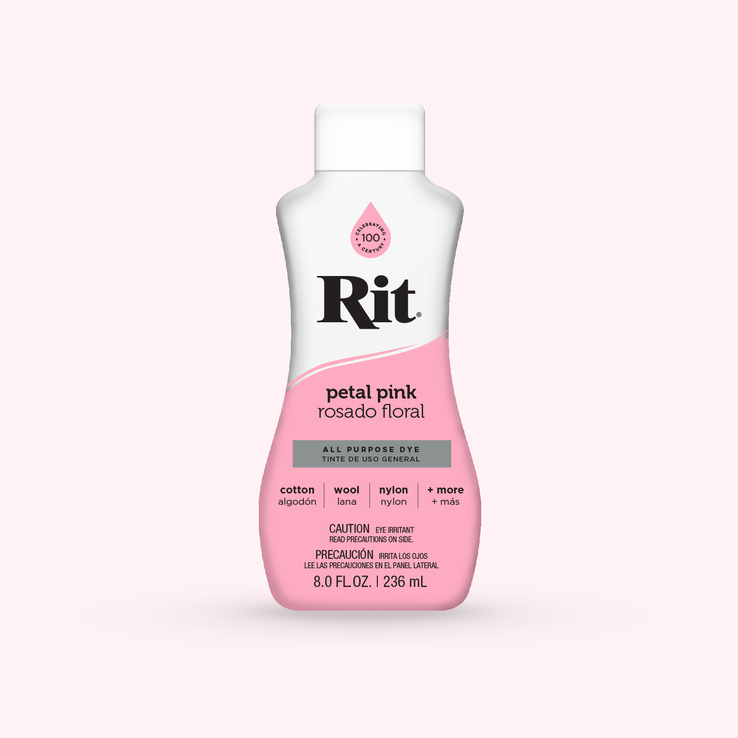 Rit All Purpose Dye, Petal Pink - 8.0 fl oz