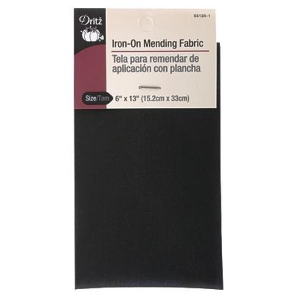 Shop for the Black Iron-On Mending Fabric By Loops & Threads™ at Michaels