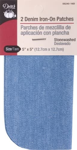 Dritz Denim Iron-On Patches - Stonemountain & Daughter Fabrics