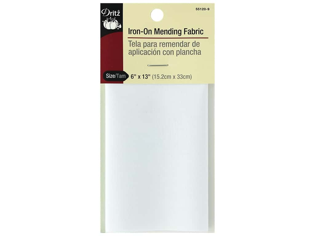 Singer Iron-On Mending Fabric 7X16-White 00097 - GettyCrafts