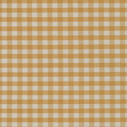 60 Gingham Fabric Yellow - 1