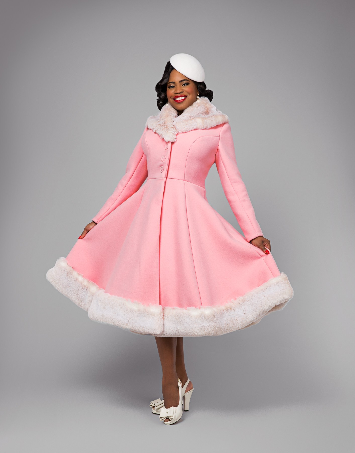 pink princess coat