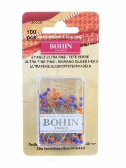 Bohin Ultra Fine Glass Head Pins 1-3/8"