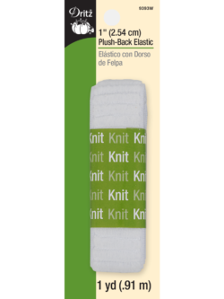 Dritz 1″ Plush Back Elastic – White