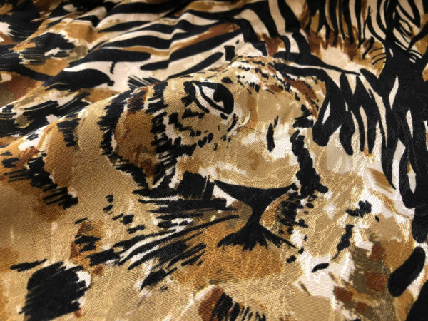 Italian Viscose Jacquard - Wild Animals