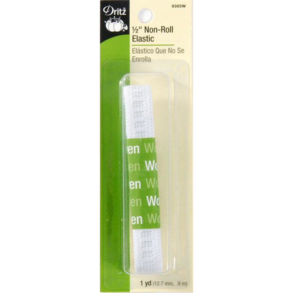 Dritz 3/4 White Non-Roll Elastic - 1 Yard