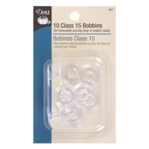 Dritz Class 15 Bobbins 10ct