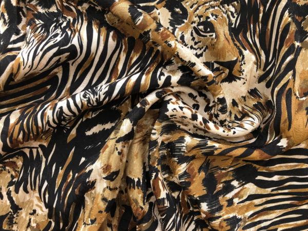 Italian Viscose Jacquard - Wild Animals