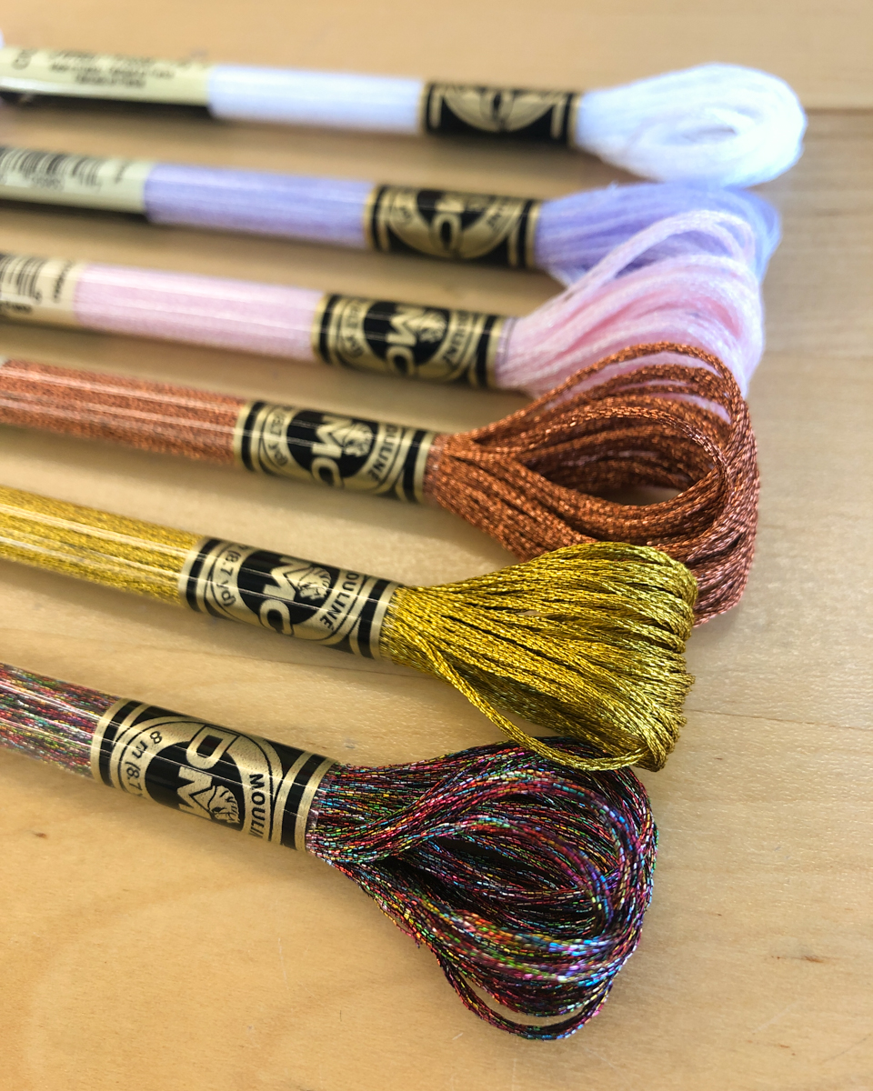 DMC Light Effects Metallic Embroidery Floss - Stonemountain & Daughter  Fabrics