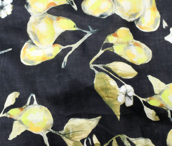 Digital Print Linen - Painted Pear