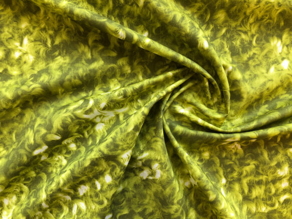 Italian Cotton Lawn - Hair - Chartreuse