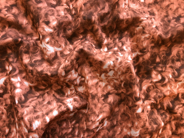 Italian Cotton Lawn - Hair - Rose Brown