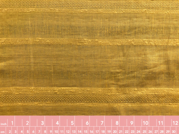 Athens Textured Linen - Slub Stripe - Turmeric