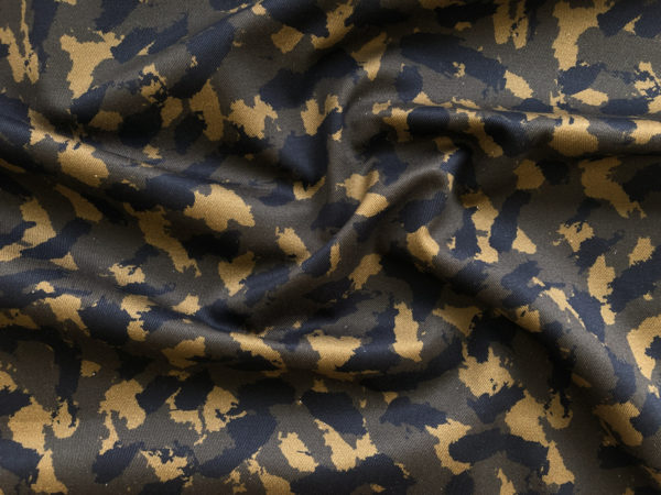 Italian Cotton Twill - Sketchy Camo