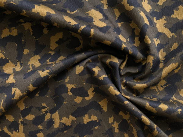 Italian Cotton Twill - Sketchy Camo