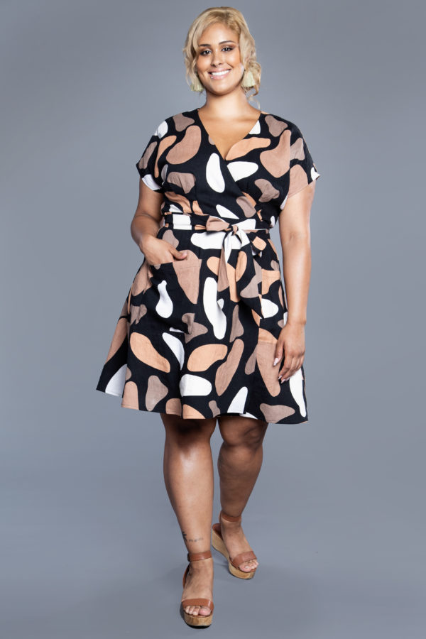 plus size wrap dress