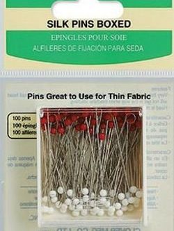 Clover Glass Head Silk Pins