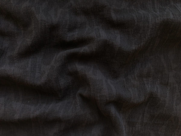 Cotton/Linen/Rayon Jacquard – Shapes – Black