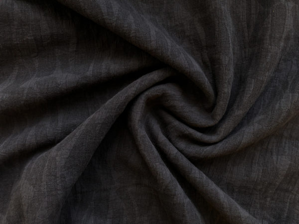 Cotton/Linen/Rayon Jacquard – Shapes – Black