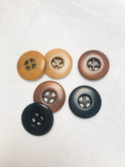 Cross Corozo Buttons - 25mm