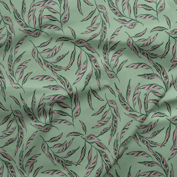 Quilting Cotton - Urban Jungle - Exotic Calathea - Mint