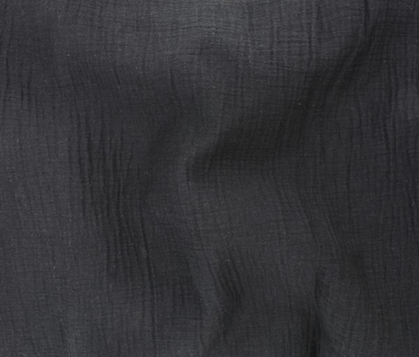 Textured Cotton/Nylon Double Cloth - Black