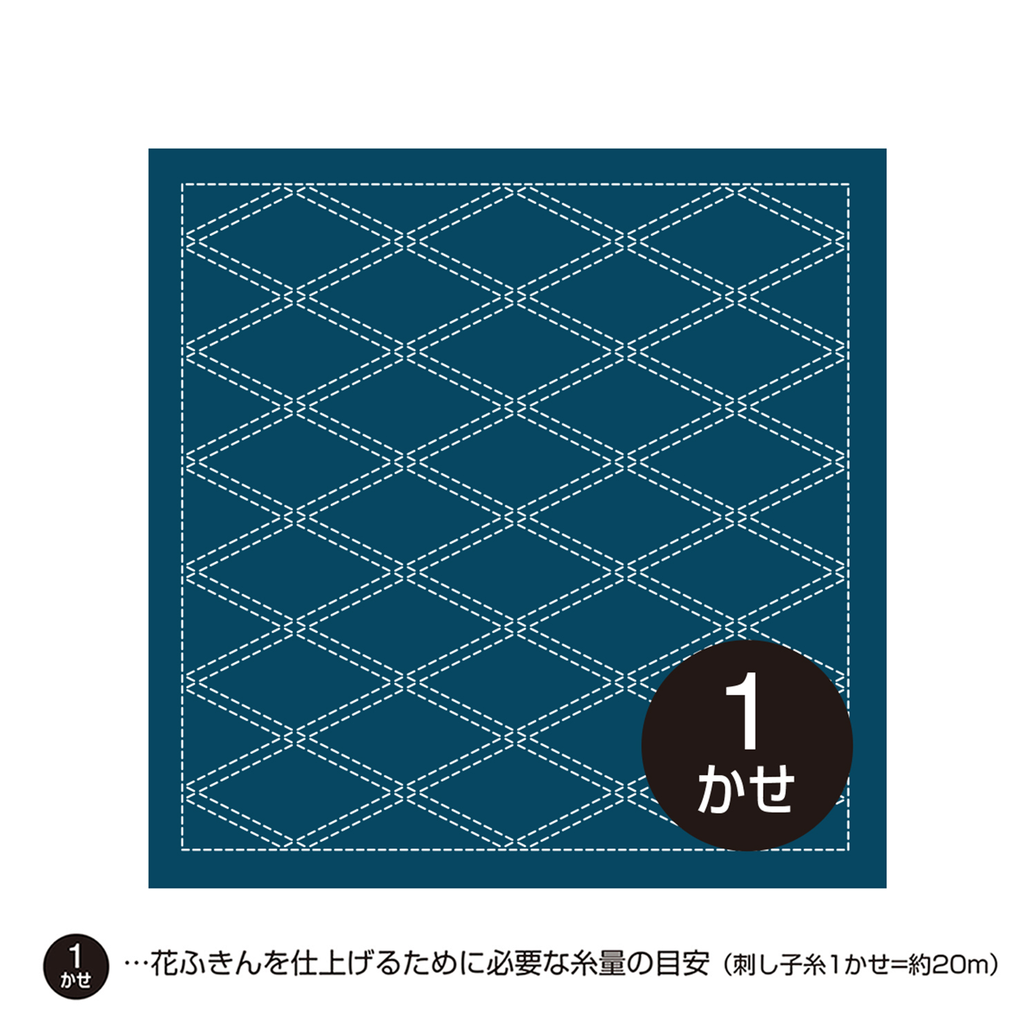 Sashiko kit,Pre-printed pattern, Sashiko Sampler Kit,10 patterns