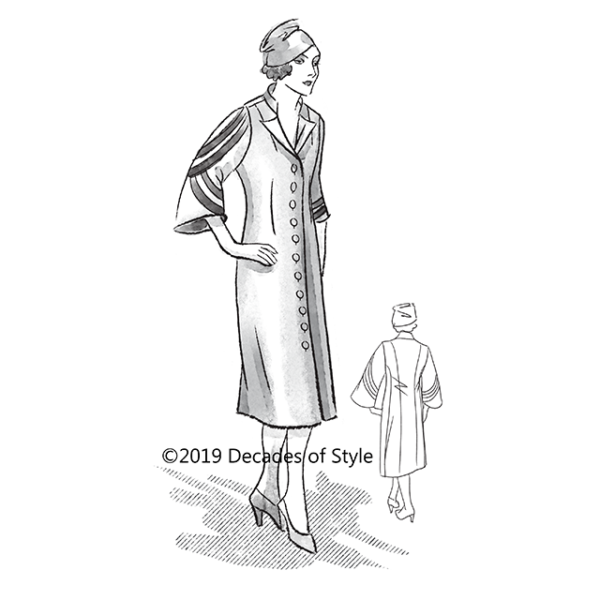 Decades of Style 1930s Miss L's  Coat Dress - #3016